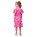 Vestido Pink com Maxi Morangos Momi H5581