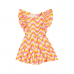 Vestido Macaquinho com Babados de Ondas Momi J6079