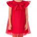 Vestido Vermelho de Tule Happy Time 2024 51 13 31 23 154