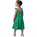 Vestido Momi Babado com Strass Verde J5884