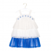 Vestido Mon Sucre Tule Branco e Azul 51 13 31 25 112