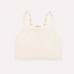 Cropped Off White Com Perolas Pituchinhus de Tule 28288