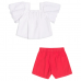 Conjunto Momi Blusa Cereja e Short Vermelho H5712