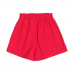 Shorts de Sarja com Strass Vermelho Preppy H5616