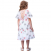  Vestido Tricoline Bordado Flor H5595