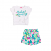  Conjunto Momi Mini Blusa e Shorts Verde Floral J6084