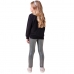 Conjunto Momi Blusa Moletom e Legging Brilhosa H6169