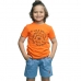 Conjunto Lamon Camiseta Laranja Neon e Bermuda Moleton 30828