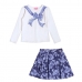 Conjunto Mini Momi Blusa Ml Com Saia J6538