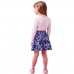 Conjunto Mini Momi Blusa Ml Com Saia J6538