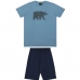 Conjunto Lamon Camiseta Celeste e Bermuda Marinho 30742
