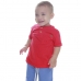 Conjuto Camisa Vermelha e Bermuda Malha jeans Divertto 17765