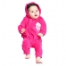 Macacão Plush Ursinha Rosa 7072