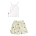 Conjunto Momi Regata E Saia Bordada Verde H6691 