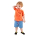  Conjunto Lamon Camiseta Laranja Neon e Bermuda Moleton 30800