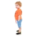  Conjunto Lamon Camiseta Laranja Neon e Bermuda Moleton 30800