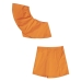 Conjunto Iam Authoria Top E Short Saia Laranja R5451
