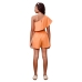 Conjunto Iam Authoria Top E Short Saia Laranja R5451