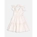 Vestido Bordado Momi Off White H6428