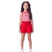 Short Vermelho Moletom Momi H6457
