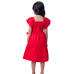 Vestido Vermelho Com Bordado Momi H6423