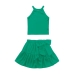 Conjunto Regata E Short Saia Verde Fakini 03253