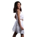 Conjunto Momi Cropped e Saia Branco H4847