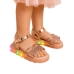 Sand&aacute;lia Molekinha Infantil Menina LED Brilho Strass 23146