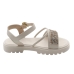 Sand&aacute;lia Molekinha Detalhe Brilhante Off-white 35312