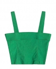 BLUSA CROPPED VERDE FOLHA