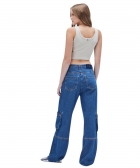 CALCA WIDE CARGO JEANS