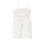 Vestido Iam Off White Tule Com Brilhos R4654